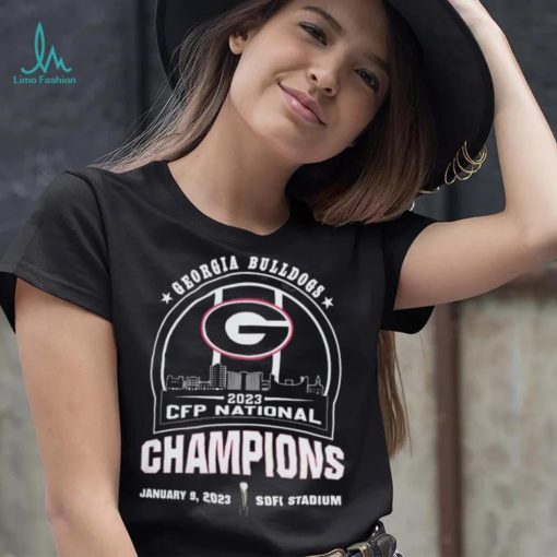 University Of Georgia Skyline 2023 Cfp National Champions Shirt