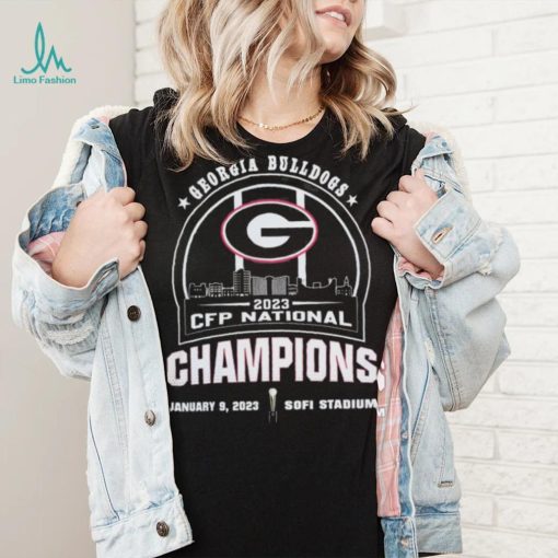 University Of Georgia Skyline 2023 Cfp National Champions Shirt