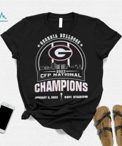 University Of Georgia Skyline 2023 Cfp National Champions Shirt