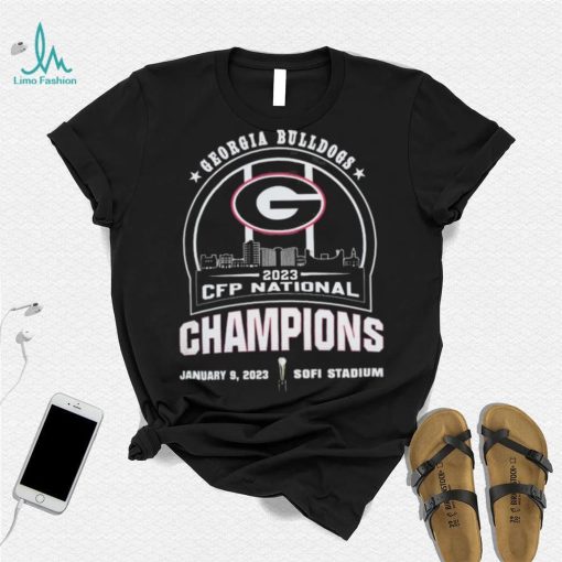 University Of Georgia Skyline 2023 Cfp National Champions Shirt