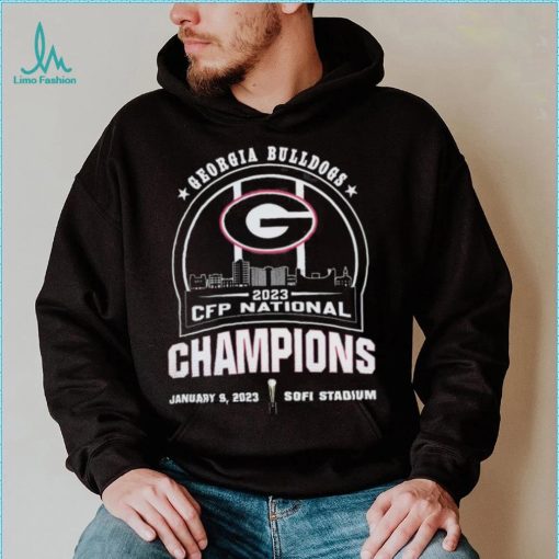 University Of Georgia Skyline 2023 Cfp National Champions Shirt