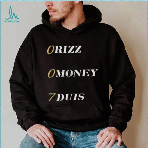 Unprofessionalapparel shop 007 rizz money duis shirt