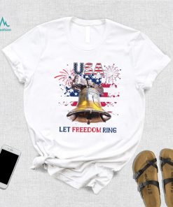 Usa Let Freedom Ring 4th Of July American Flag Shirt