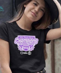 Vrbo fiesta bowl champions tcu horned frogs 2022 shirt