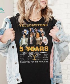 Yellowstone 5 Years Signature Thankyou For The Memories Shirt