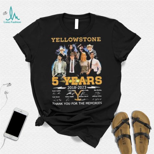 Yellowstone 5 Years Signature Thankyou For The Memories Shirt