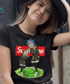 supreme rick morty real hoodie