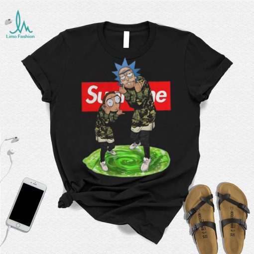 supreme rick morty real hoodie