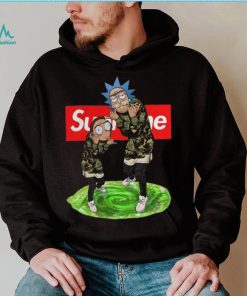 supreme rick morty real hoodie