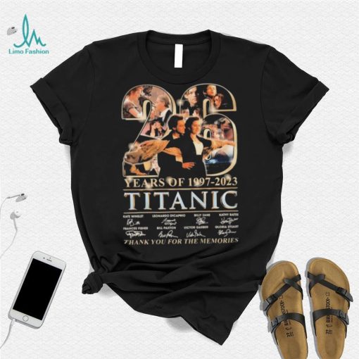 26 Years Of Titanic 1997 2023 Thank You For The Memories Signatures Shirt