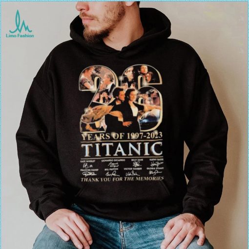 26 Years Of Titanic 1997 2023 Thank You For The Memories Signatures Shirt