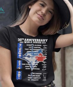 30th anniversary 1993 world series 2023 Toronto Blue Jays signatures shirt