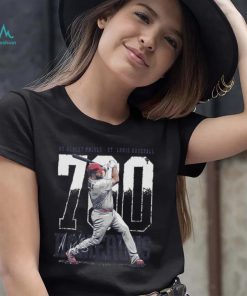 Albert Pujols St. Louis Baseball 700 Home Runs Bold Signature Shirt