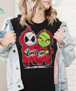 Carolina Hurricanes With Baby Jack Skellington And Baby Grinch Friends Shirt