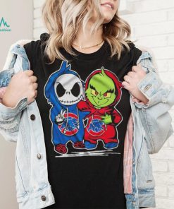 Chicago Cubs With Baby Jack Skellington And Baby Grinch Friends Shirt