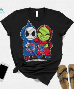 Chicago Cubs With Baby Jack Skellington And Baby Grinch Friends Shirt