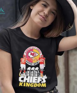 Chiefs Kingdom Patrick Mahomes And Trvis Kelce Super Bowl Champions 2023 Skyline Shirt