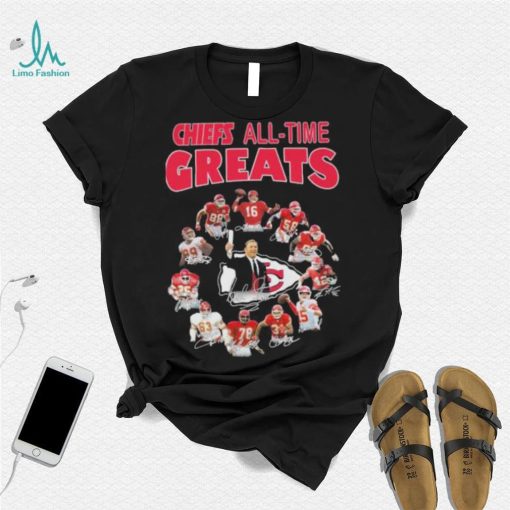 Chiefs all time greats football signatures shirt