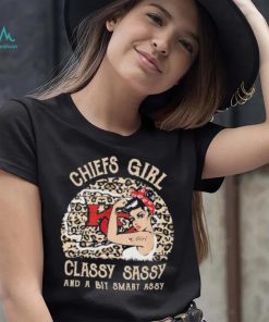 Chiefs girl classy sassy and a bit smart assy leopart Strong girl shirt