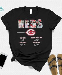 Cincinnati Reds With Votto Castellanos Winker And India Signatures Shirt