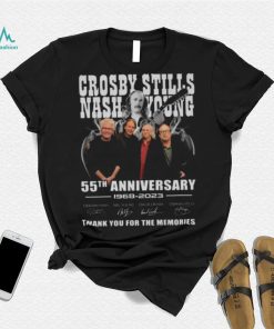 Crosby Stills Nash & Young 55th Anniversary 1968 – 2023 Thank You For The Memories Signatures Shirt