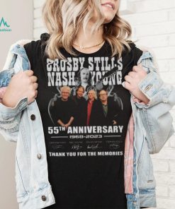 Crosby Stills Nash & Young 55th Anniversary 1968 – 2023 Thank You For The Memories Signatures Shirt