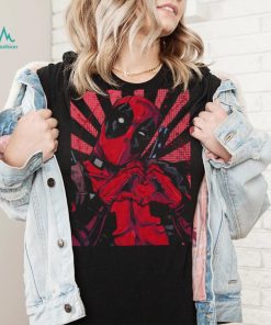 Deadpool Heart Hands Marvel Comics T Shirt