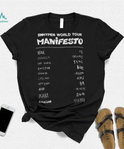 Enhypen World Tour Manifesto T Shirt