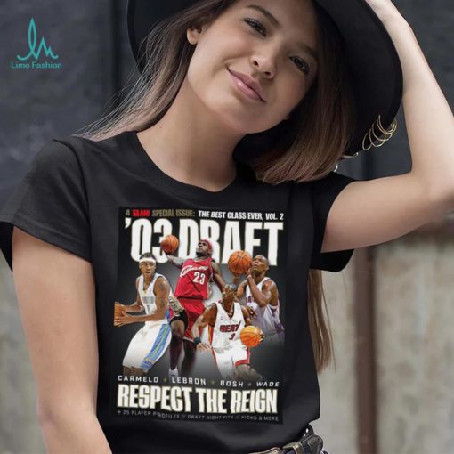 Funny Slam Carmelo Lebron Bosh And Wade 03 Draft T Shirt