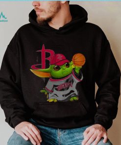 Funny Star Wars Baby Yoda Hat Houston Rockets Basketball T Shirt 2