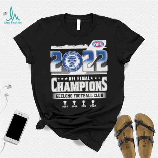 Geelong Cats Football Club Australian Football League 2022 Champions Shirt