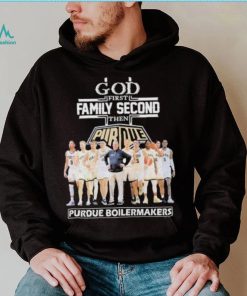 God first family second then Purdue Boilermakers shirt