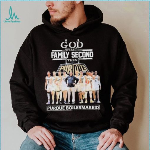 God first family second then Purdue Boilermakers shirt