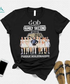 God first family second then Purdue Boilermakers shirt