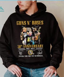 Guns N’ Roses 38th Anniversary 1985 2023 Thank You For The Memories Signatures Shirt