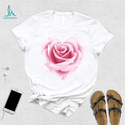 Happy Valentine’s Day heart rose T shirt