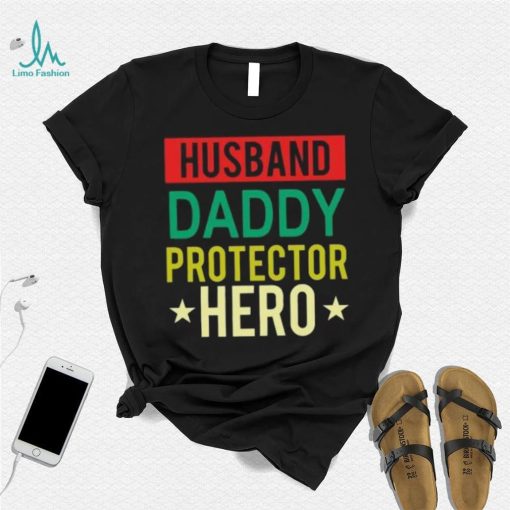 Husband Daddy protector hero vintage Father’s Day T shirt