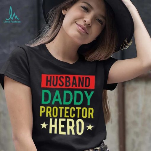 Husband Daddy protector hero vintage Father’s Day T shirt