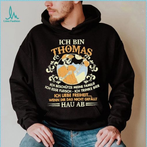 Ich Bin Thomas Ich Beschütze Meine Familie Hau AB Shirt