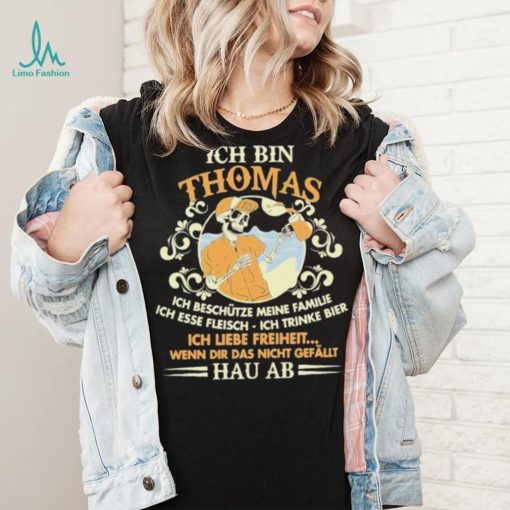 Ich Bin Thomas Ich Beschütze Meine Familie Hau AB Shirt