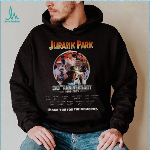 Jurassic Park 30th Anniversary 1993 – 2023 Thank You For The Memories Signatures Shirt