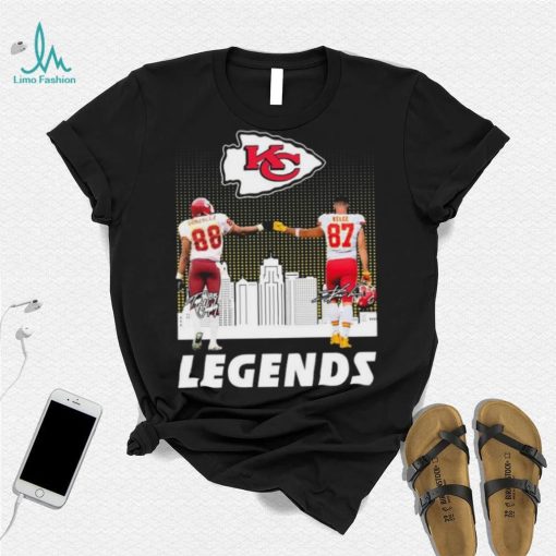 Kansas City Chiefs Legend Tony Gonzalez And Travis Kelce Signatures Shirt