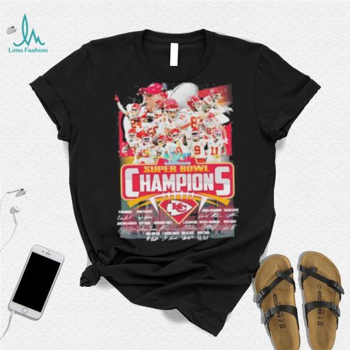 Kansas city Chiefs LVII super bowl champions signatures shirt