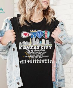 Kansas city Chiefs city of champions super bowl world series Sproting shirt