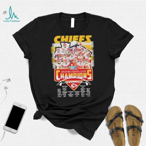 Kansas city Chiefs super bowl LVII champions signatures shirt