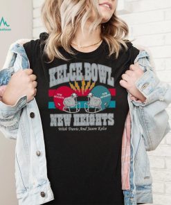 Kelce Bowl 2023 New Heights With Travis and Jason Kelce helmet shirt