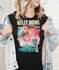 Kelce bowl first brothers to face each other in a super bowl Jason Kelce Travis Kelce signatures shirt