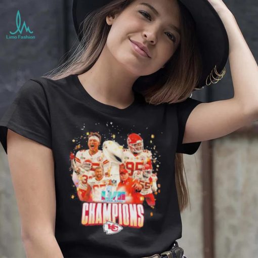 LVII Super Bowl champions Kansas city Chiefs football shirt