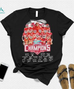 LVII Super bowl champions Kansas city chiefs football signatures shirt