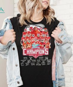 LVII Super bowl champions Kansas city chiefs football signatures shirt